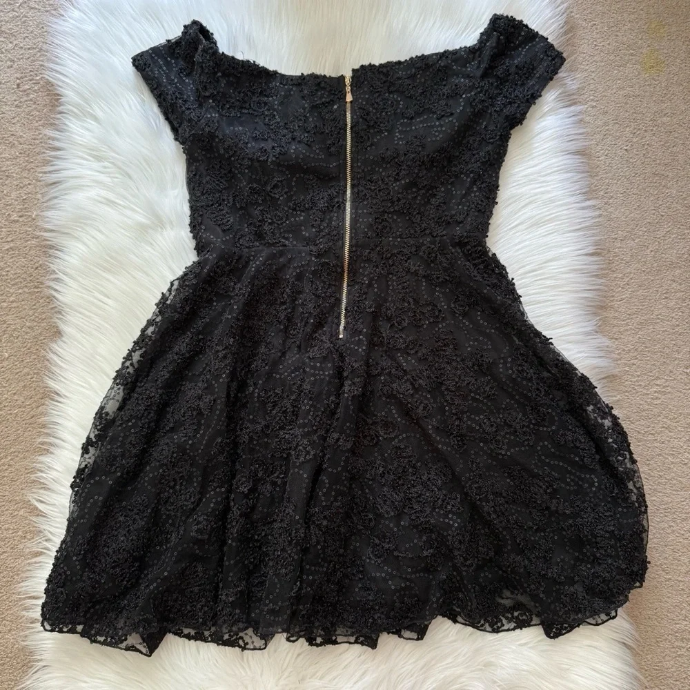 Fashion Nova Britney Rose Black Sleeveless Off-Shoulder Mini Dress Large - Picture 8 of 9